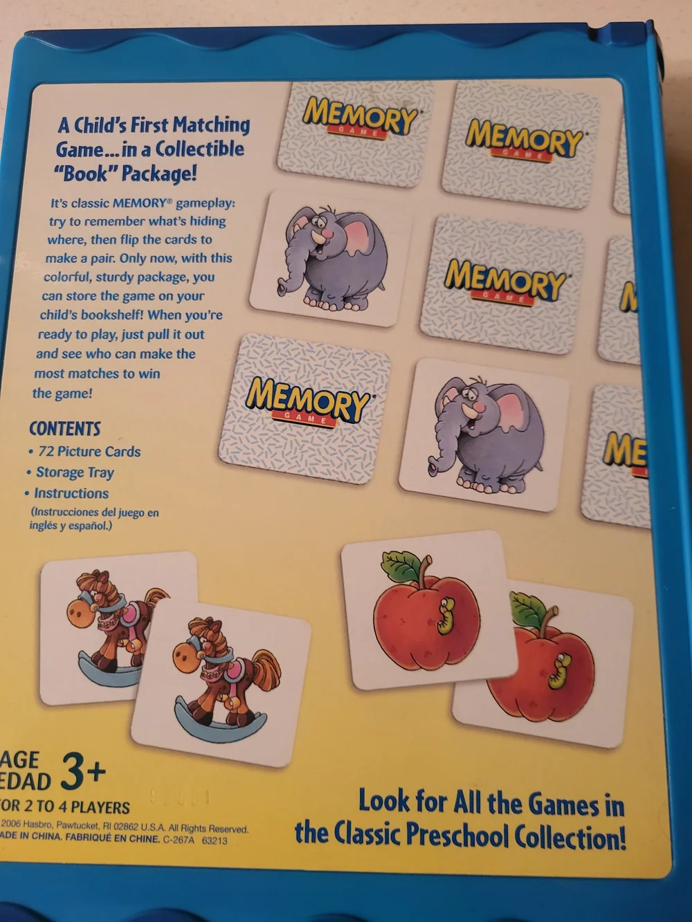 Memory Game - Blue - (Unknown Brand)
